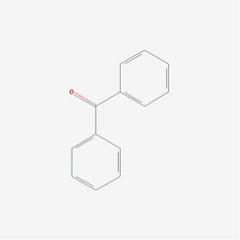 molecular structure of benzophenone in 2D