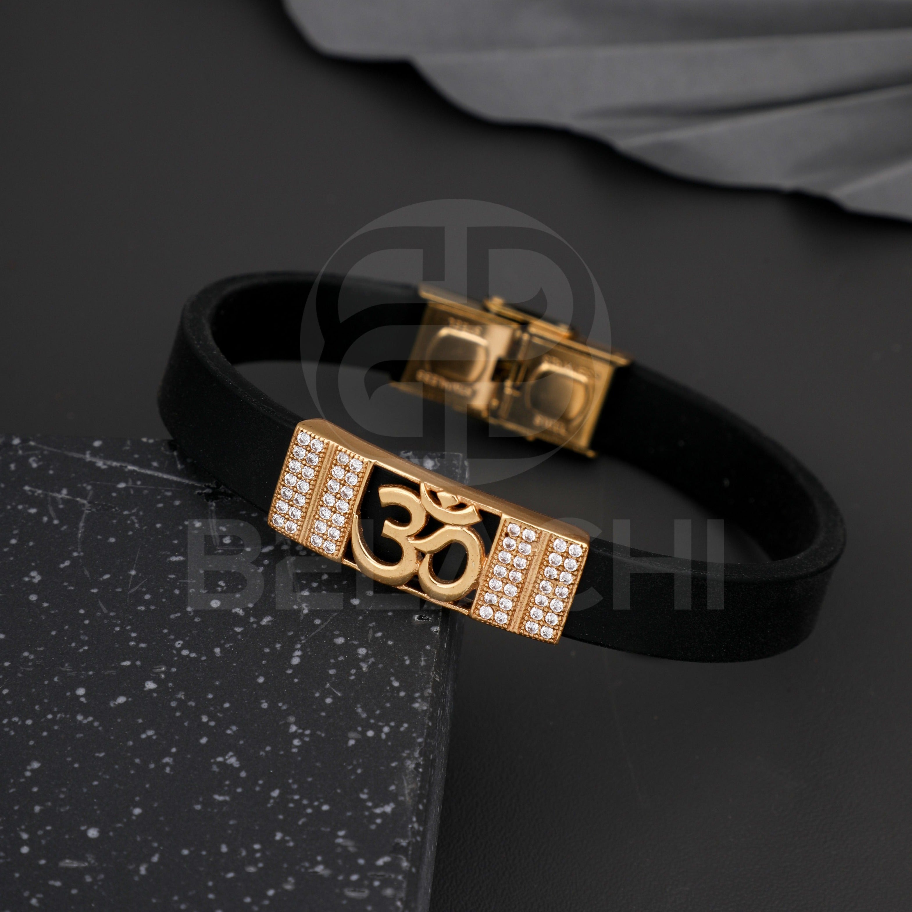 Showroom of Rosegold leather belt bracelet | Jewelxy - 171900