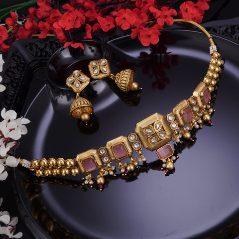 https://belachi.in/collections/temple-jewellery/products/steller-pink-stone-bridal-jewellery