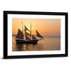 Sailing Ship At Sunset Canvas Wall Art American Canvas Art