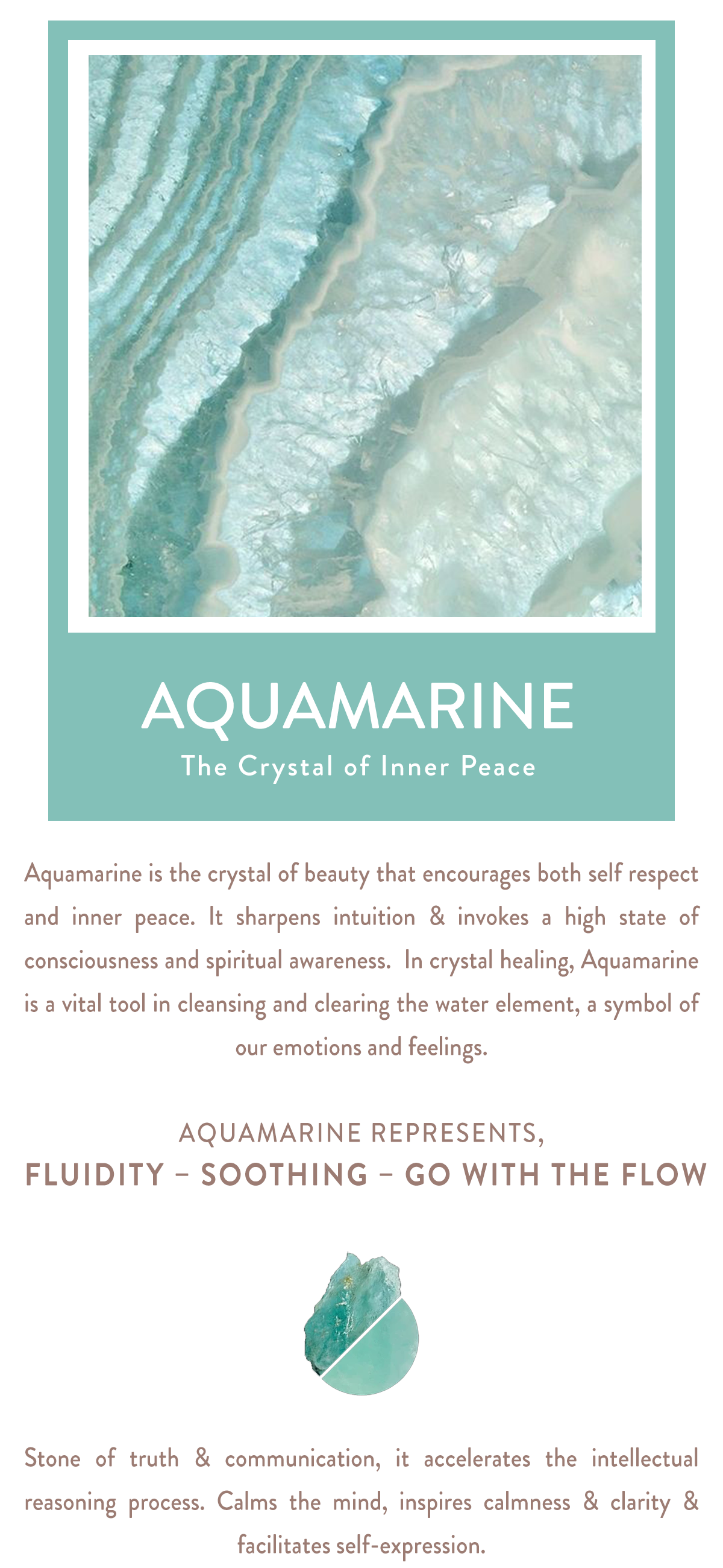 Aquamarine - The Crystal of Inner Peace 🕊 – Samapura Jewelry