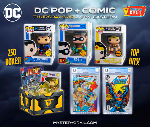 DC Pop + Comic Box - Mystery Grail 6.20.24