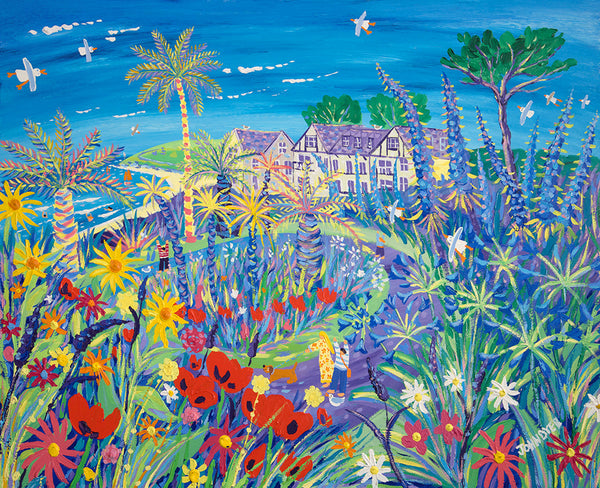 John Dyer painting of the Queen Mary gardens in Falmouth