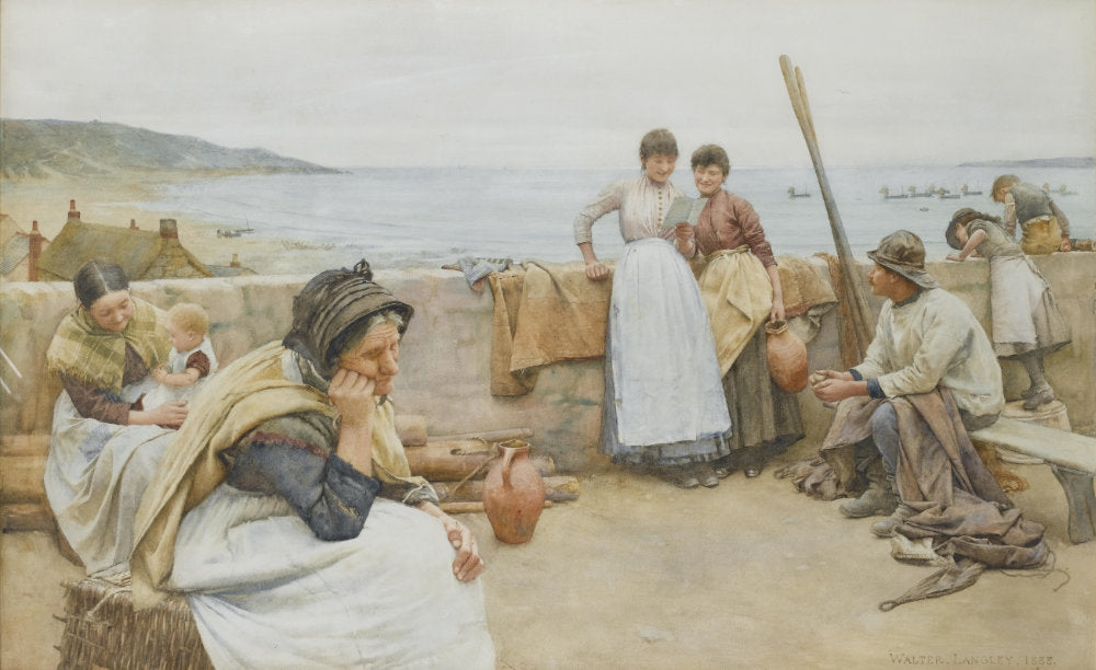 A village Idyll, painting by Walter Langley