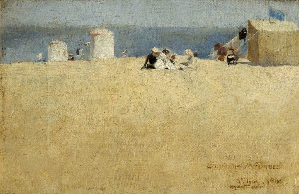 Beach Scene St Ives by Stanhope Forbes