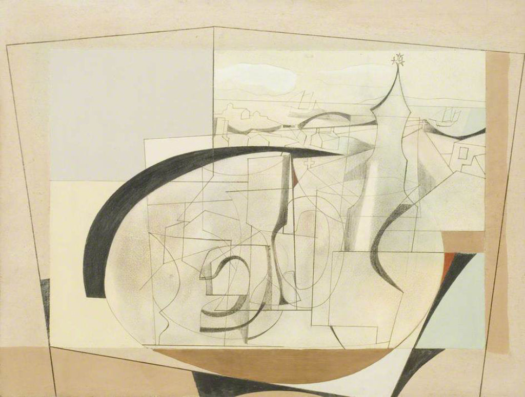 December 1951 (St Ives - oval and steeple) Ben Nicholson (1894–1982)