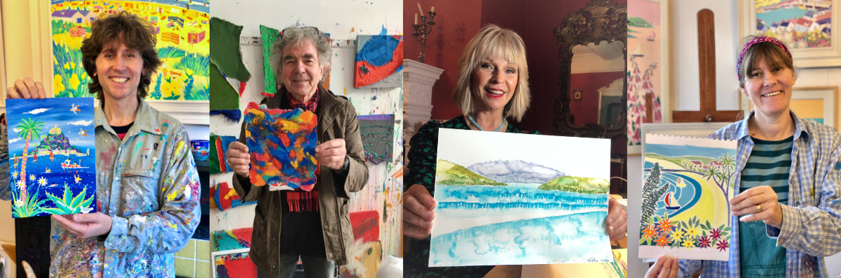 Artist John Dyer, Anthony Frost, Singer Toyah Willcox and artist Joanne Short