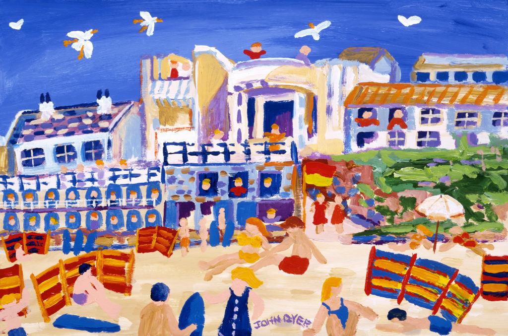 'Enjoying the Beach, Ignoring the Tate' painting by John Dyer