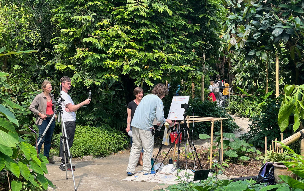 Switcher studio at use in the rainforest at the Eden Project