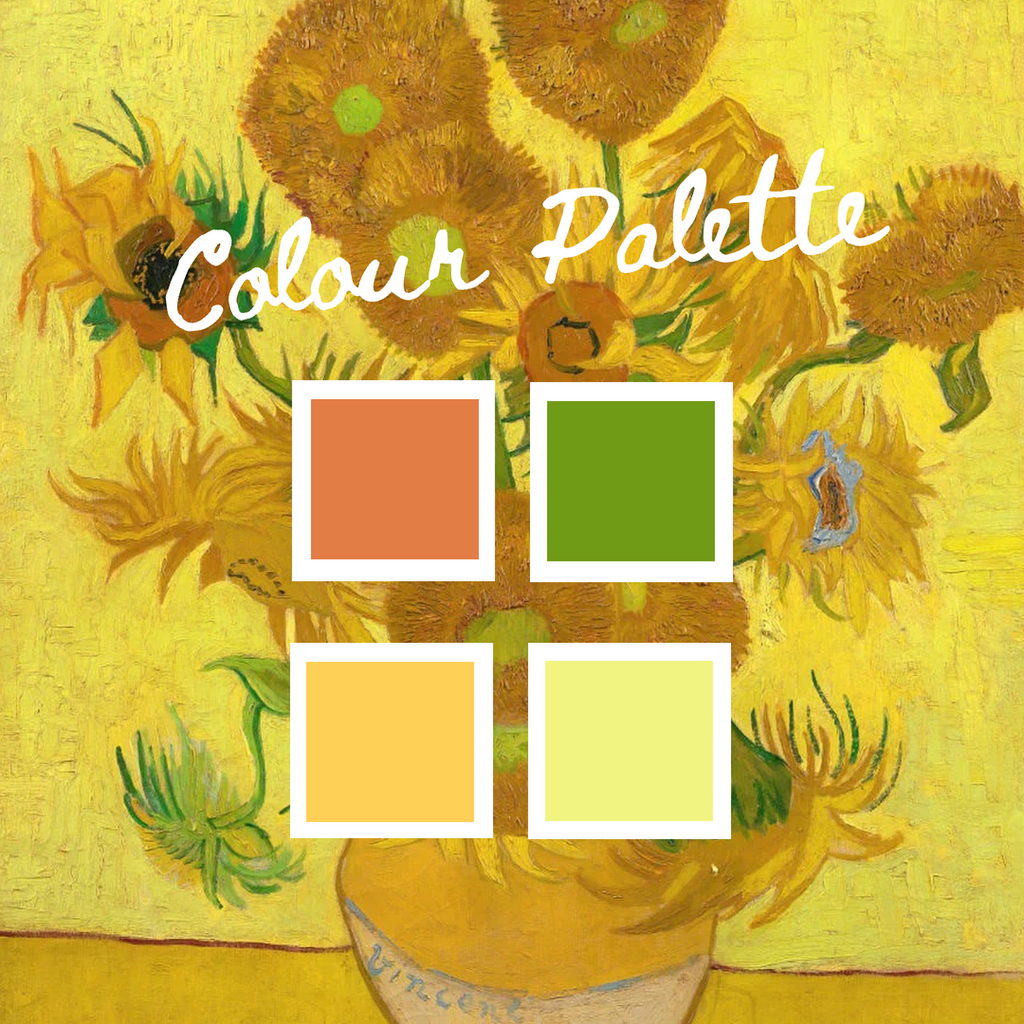 colour palette for Van Gogh painting
