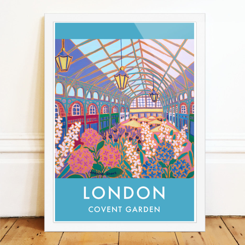 Covent Garden Flower Market London art poster print by Joanne Short