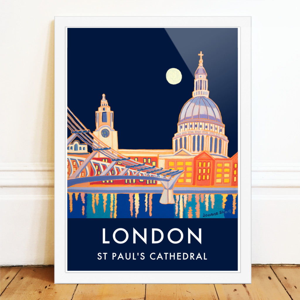 St Paul's Cathedral London art poster print by Joanne Short