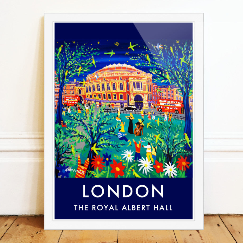Royal Albert Hall London art poster print by John Dyer