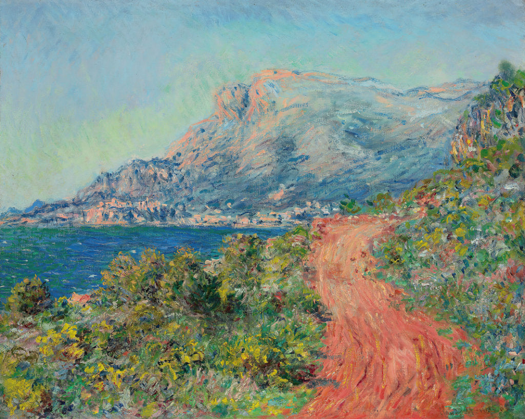 Claude Monet painting of the road to Menton in France