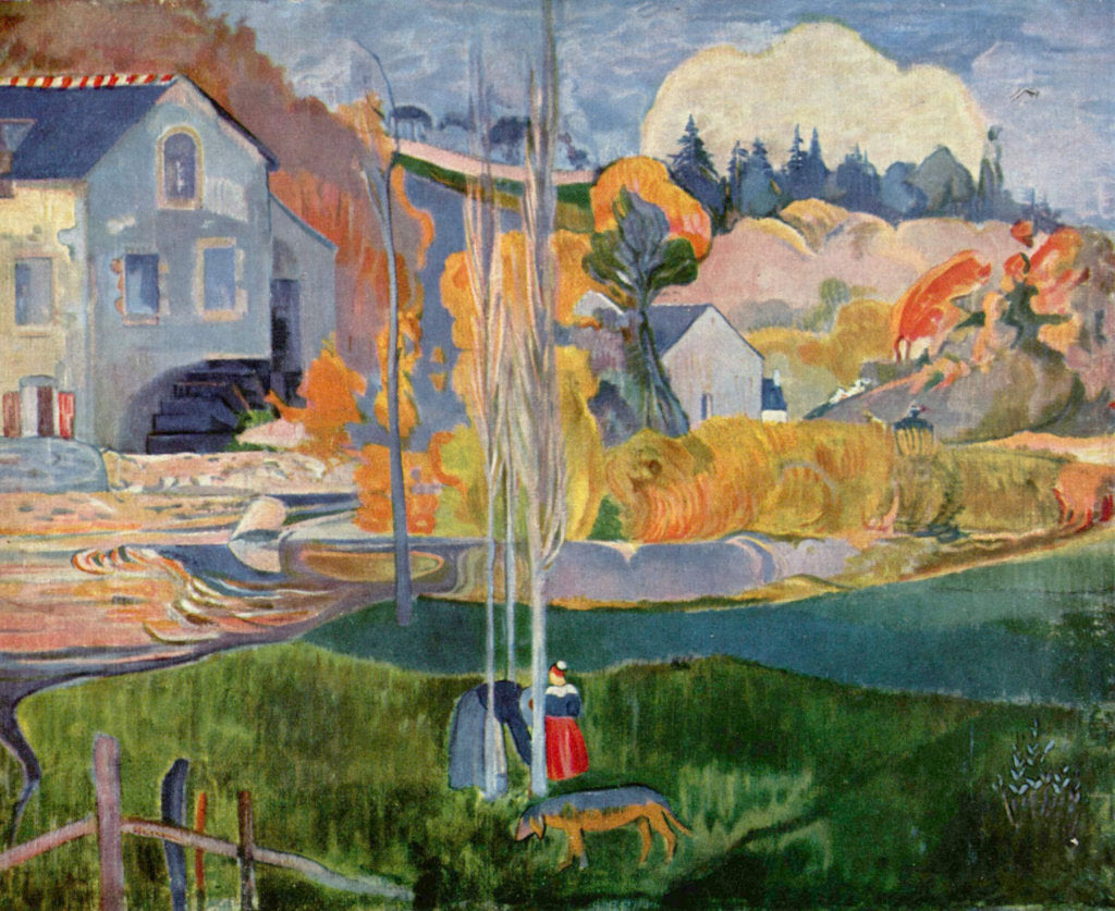 Watermill in Pont-Aven by Paul Gauguin