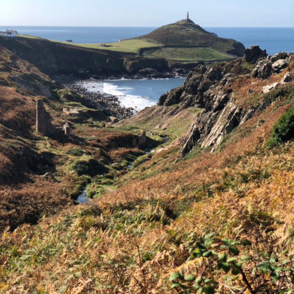 Photograph of the Kenidjack Valley and Cape Cornwall in the autumn
