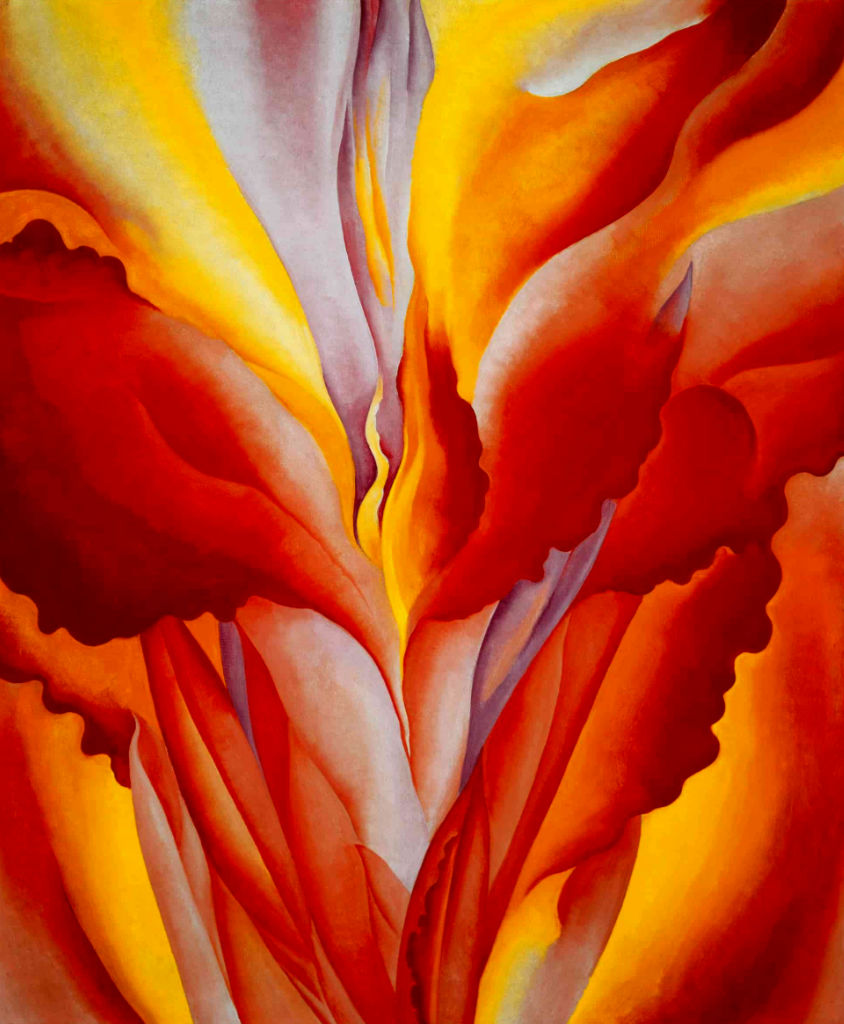 'Tulips' by artist Georgia O'Keeffe