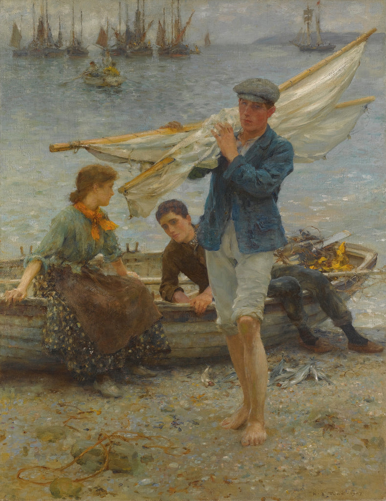Return From Fishing (1907)  Henry Scott Tuke (English, 1858 – 1929)