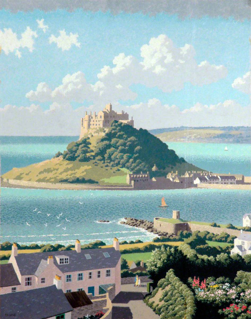 Ronald George Lampitt St Michael's Mount vintage railway poster