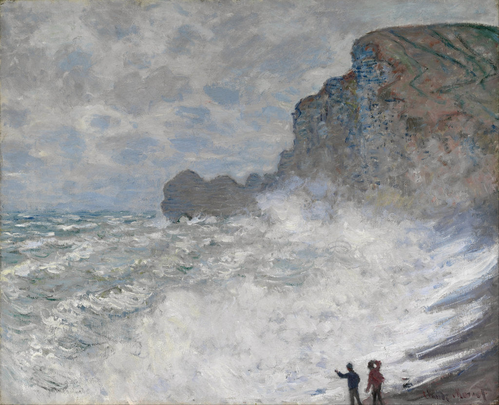  'Rough Weather at Étretat' by Claude Monet