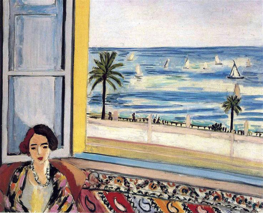 Seated Woman, Back Turned to the Open Window, Henri Matisse, 1922.