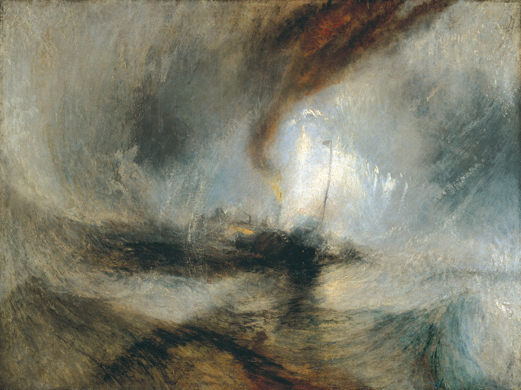 'Snow Storm. Steam-Boat off a Harbour's Mouth' by JMW Turner, 1842