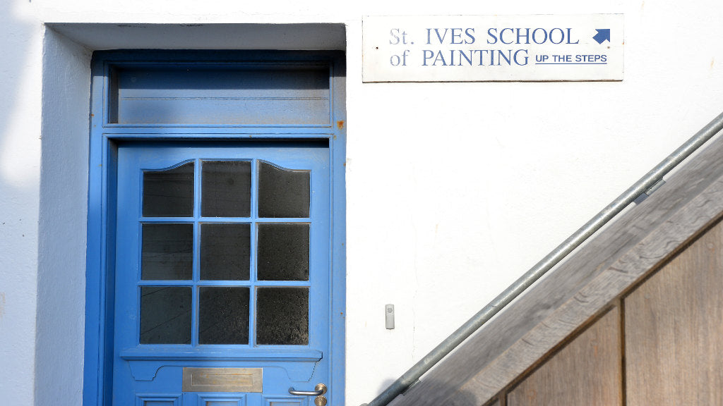 Entrance to the St Ives Schoo of Painting in the Porthmeor Studios