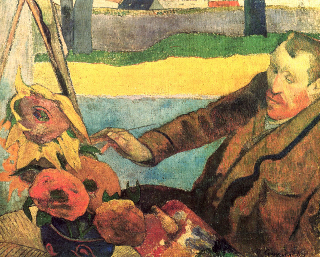 Van Gogh Painting Sunflowers by Paul Gauguin