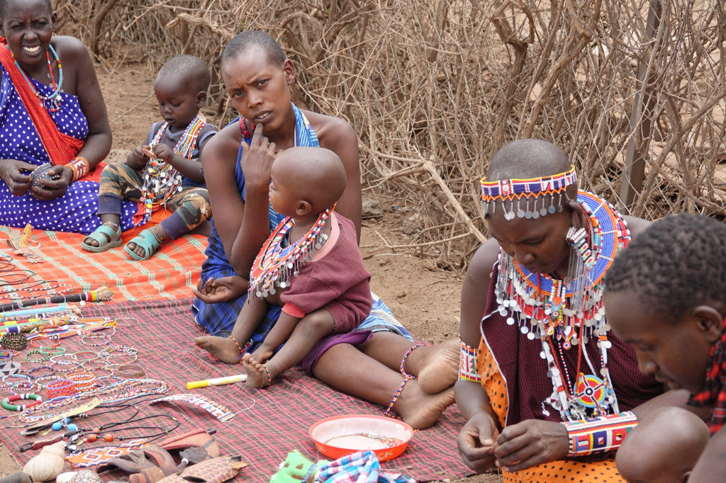 African art - the Maasai have a rich culture of craft and art which they create and sell in the boma