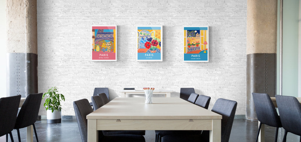 City wall art prints for offices