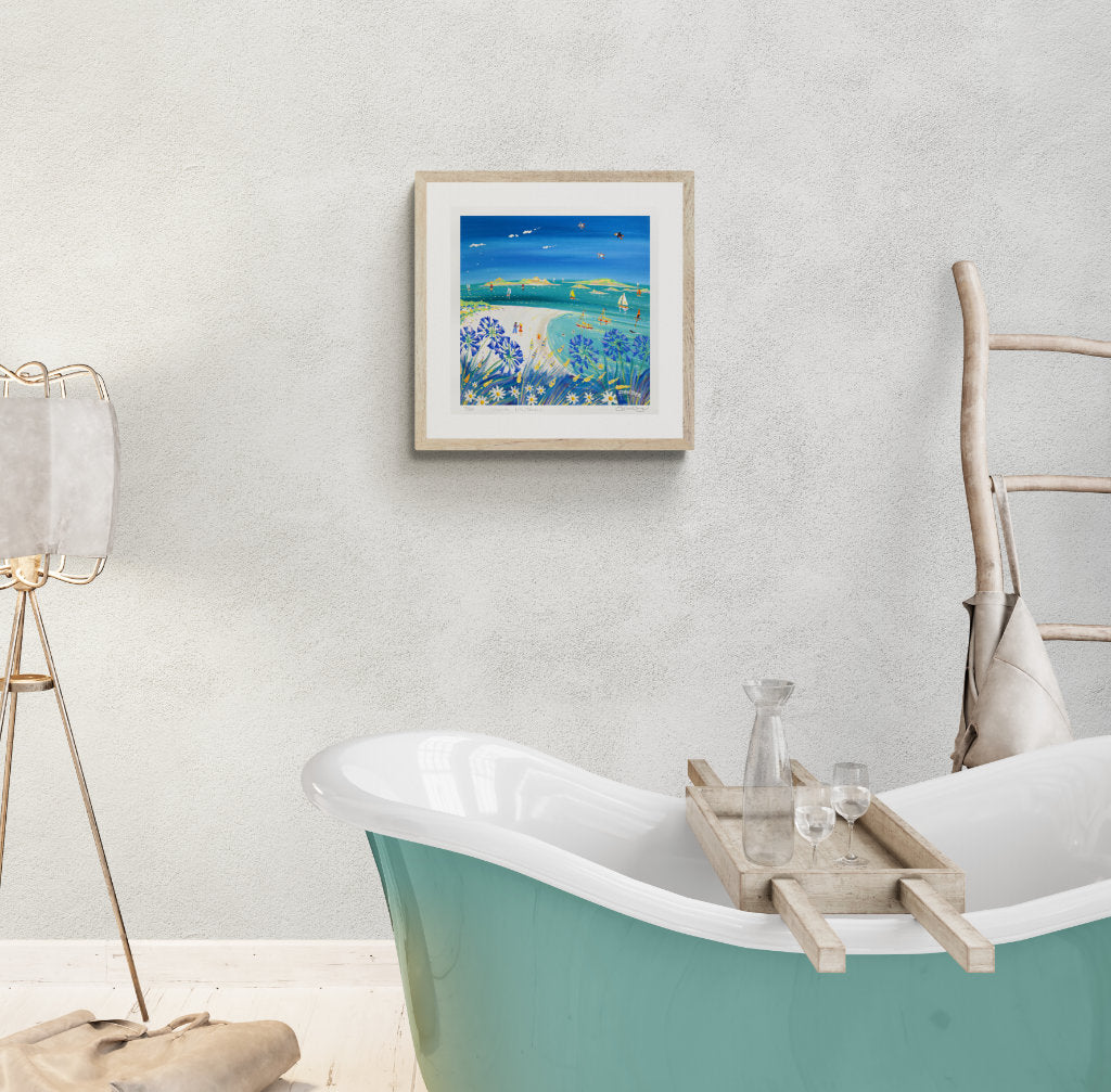 Coastal wall art and the beach house look with limited edition prints of Tresco by John Dyer