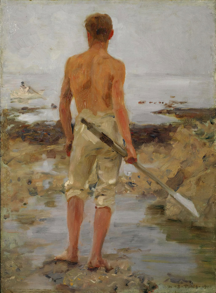 boy with an oar by Scott Tuke