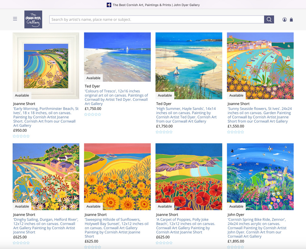 Buy original paintings online at the John Dyer Gallery