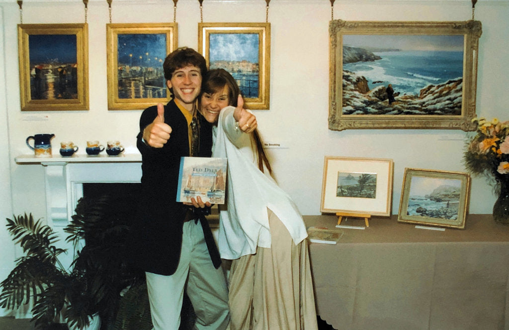 Artists Joanne Short and John Dyer at Ted Dyer's Exhibition, 1997
