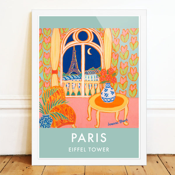 Paris art poster print by Joanne Short