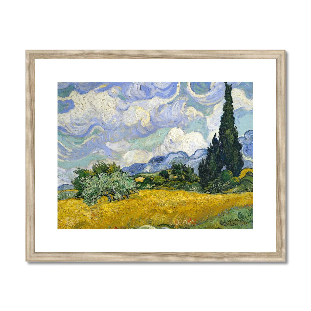 open edition print by Vincent van Gogh of Cyprus trees