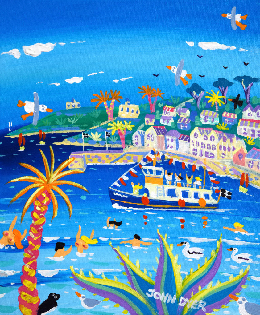 Painting of St Mawes by artist John Dyer