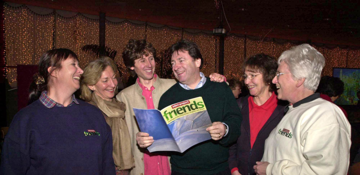 John Dyer with Alan Titchmarsh at a special event they held at the Eden project