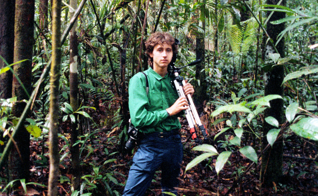 John Dyer pictured in the Amazon Rainforest of Brazil in 1989. Photo courtesy Tim Varlow