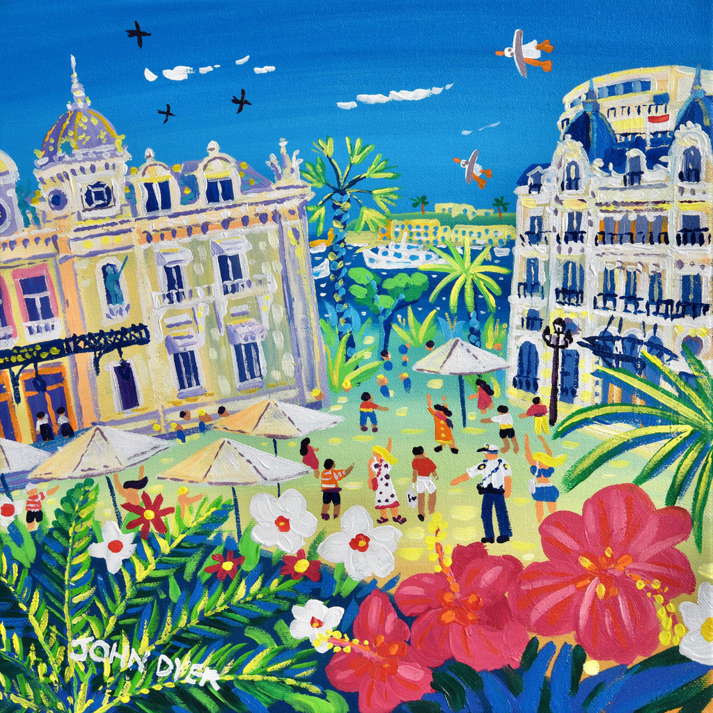 John Dyer painting of Monte-Carlo in Monaco