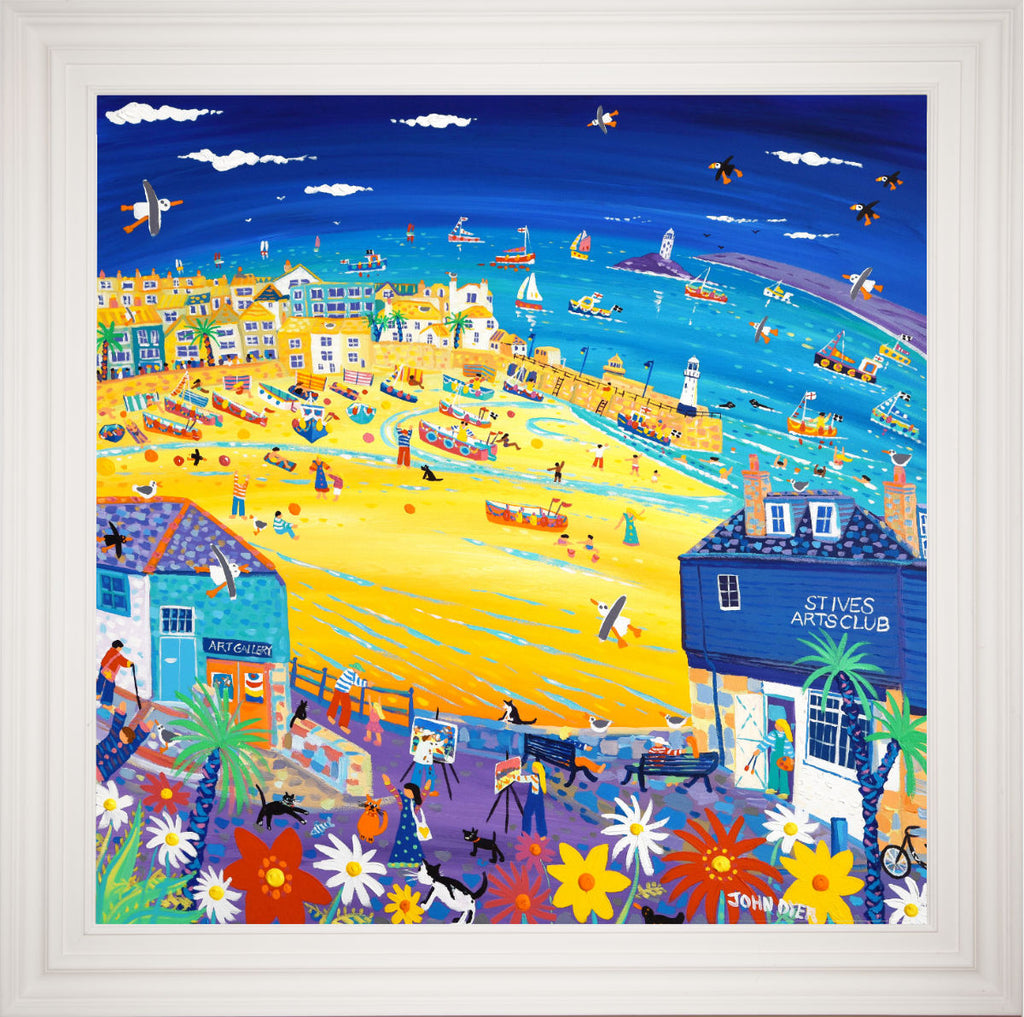 British artist John Dyer original painting of St Ives