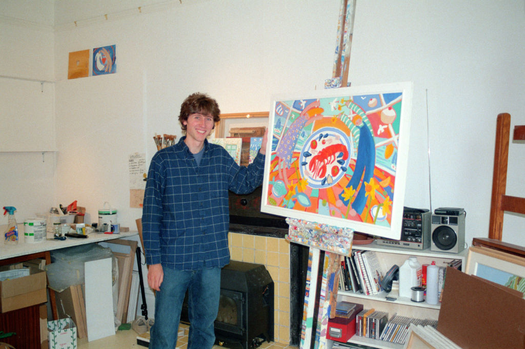 John Dyer pictured in his Falmouth studio