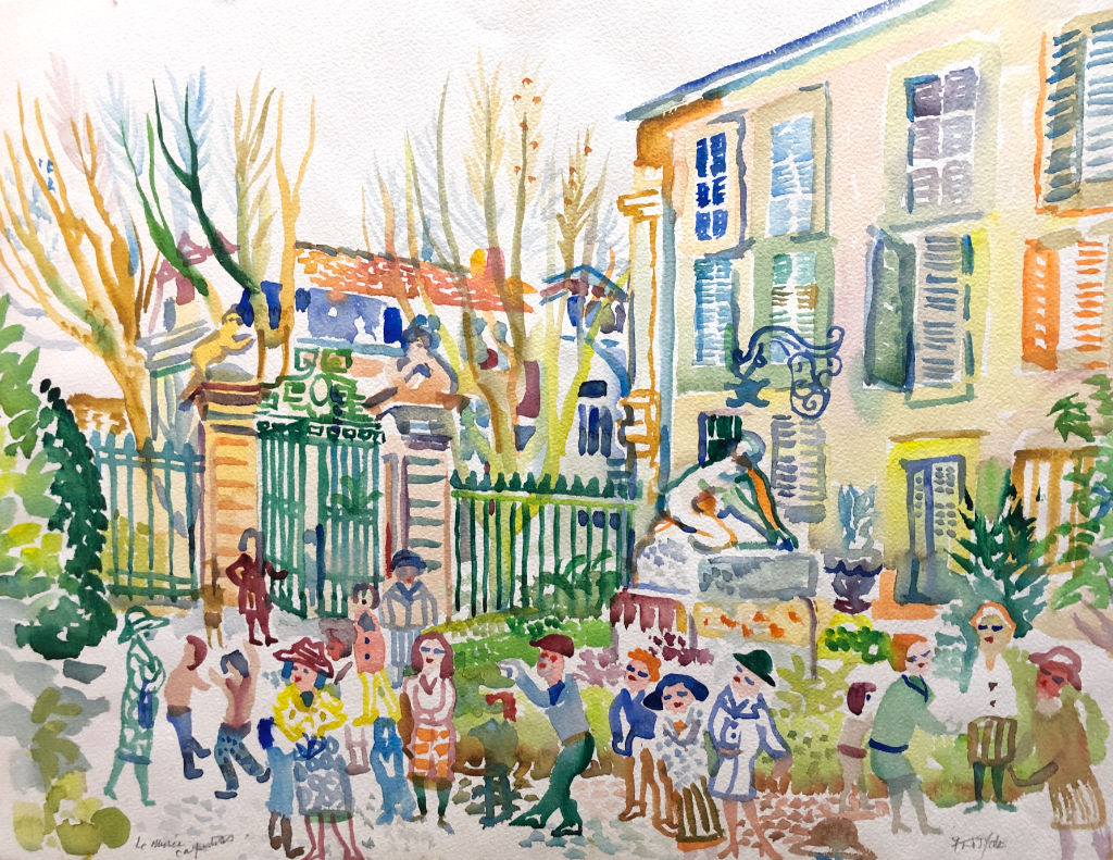 Fred Yates French watercolour painting of Carpentras in Provence
