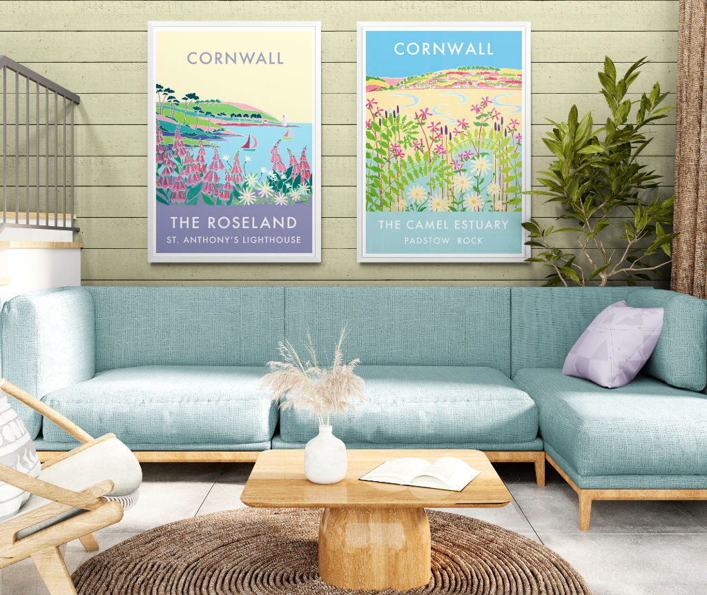 Coastal art posters for rooms with style