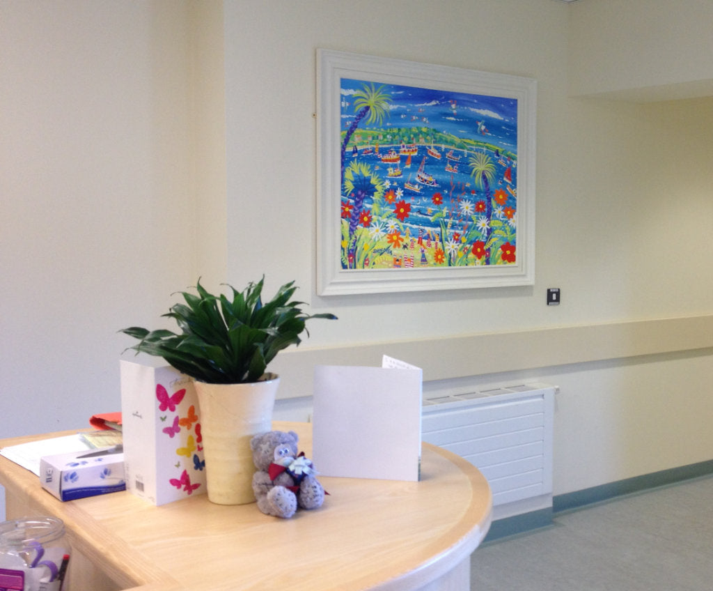 John Dyer Painting at Treliske Hospital, Truro