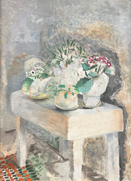 Winifred Nicholson painting 'The Flower Table' Cornish art at Tate Britain, London