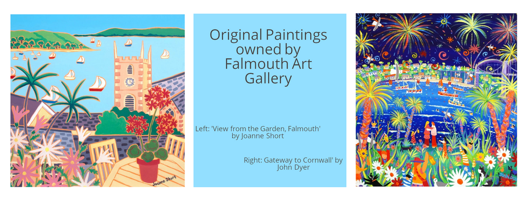 paintings by Joanne Short and John dyer, owned bt Falmouth art gallery