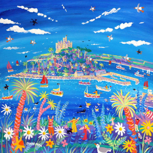 Cornish Springtime St Michael's Mount print by John Dyer