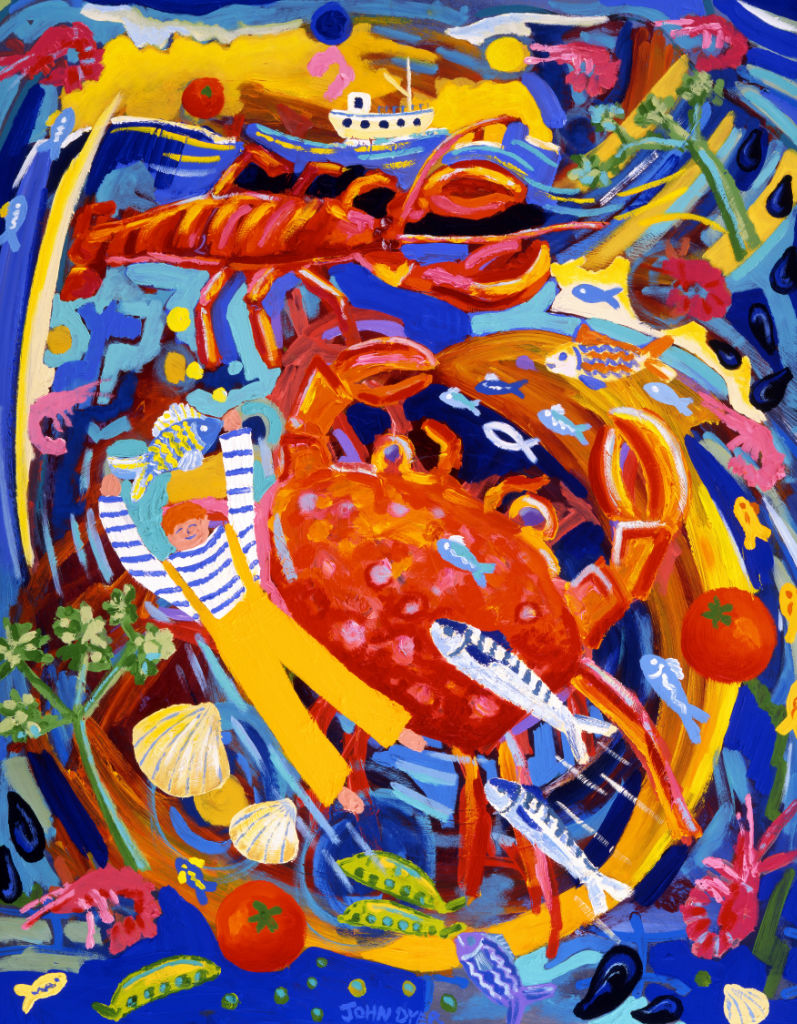 Seafood Salad Padstow - Art print by John Dyer