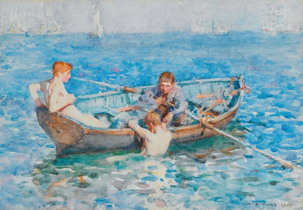 Study For August Blue (1911) Henry Scott Tuke